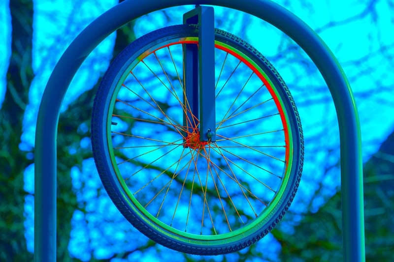 Bicycle Wheel Garden Trellis